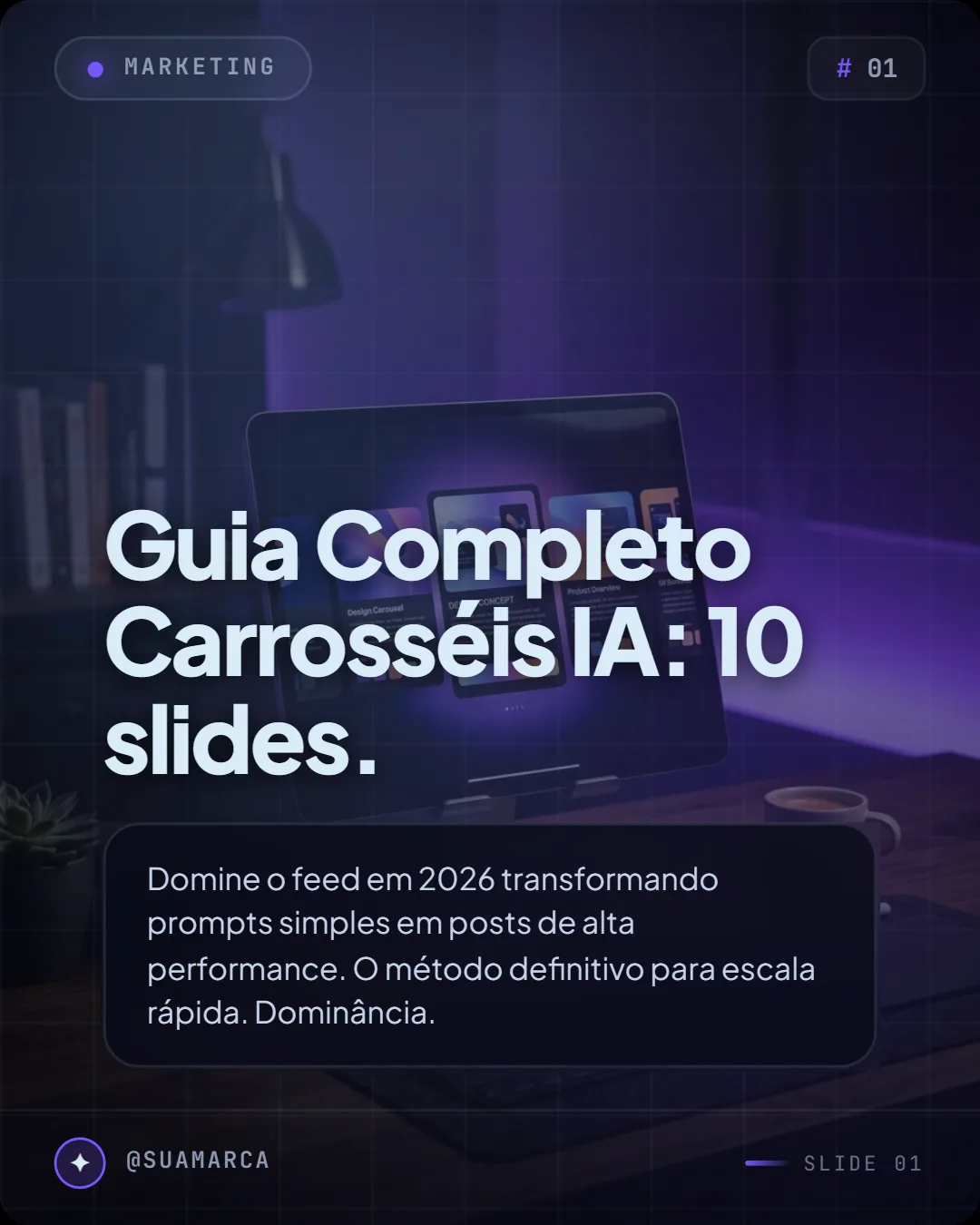 Capa do modelo Cinemático roxo